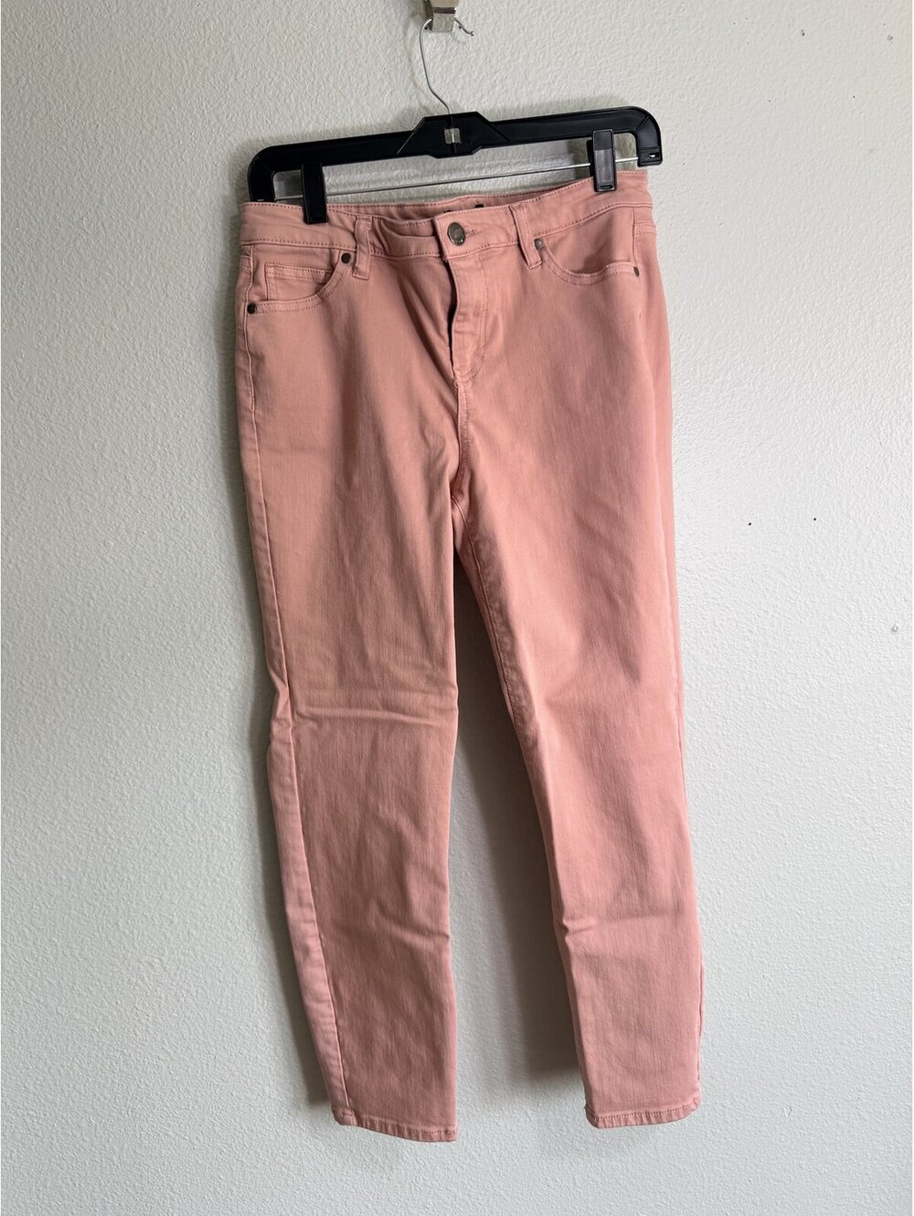 Buffalo David Bitton Aubrey Mid Rise Capri Jeans Dusty Rose Size 10